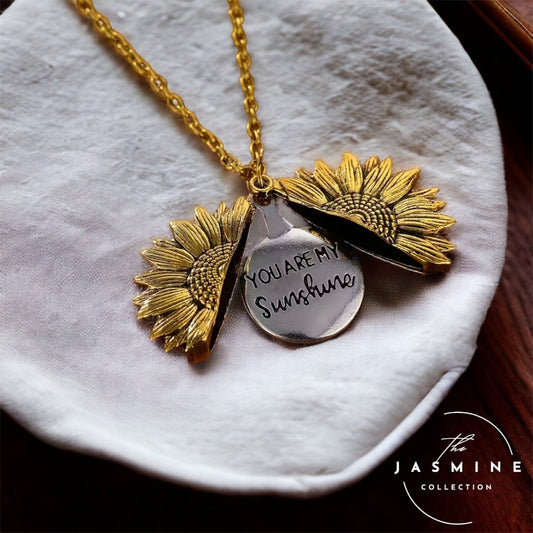 Openable Sunflower Necklace