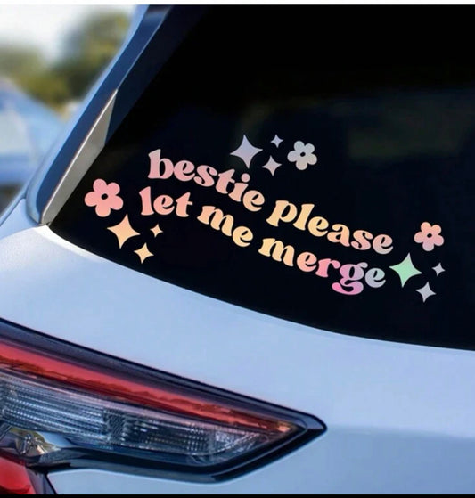 'Bestie Please' Car Decal