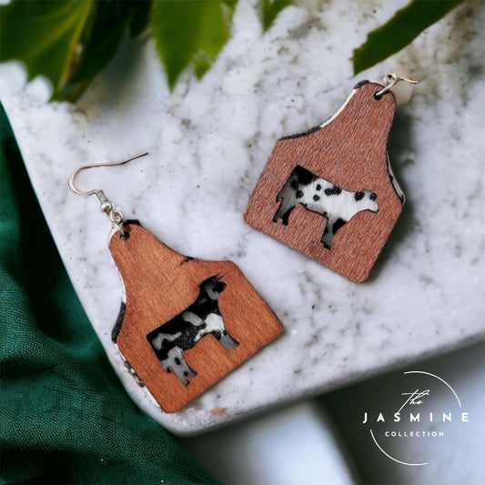 Cow Print Earrings