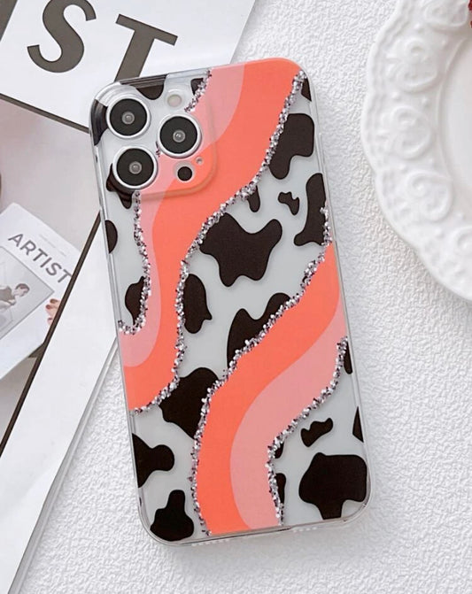 Multicolor Cow Print Phone Case