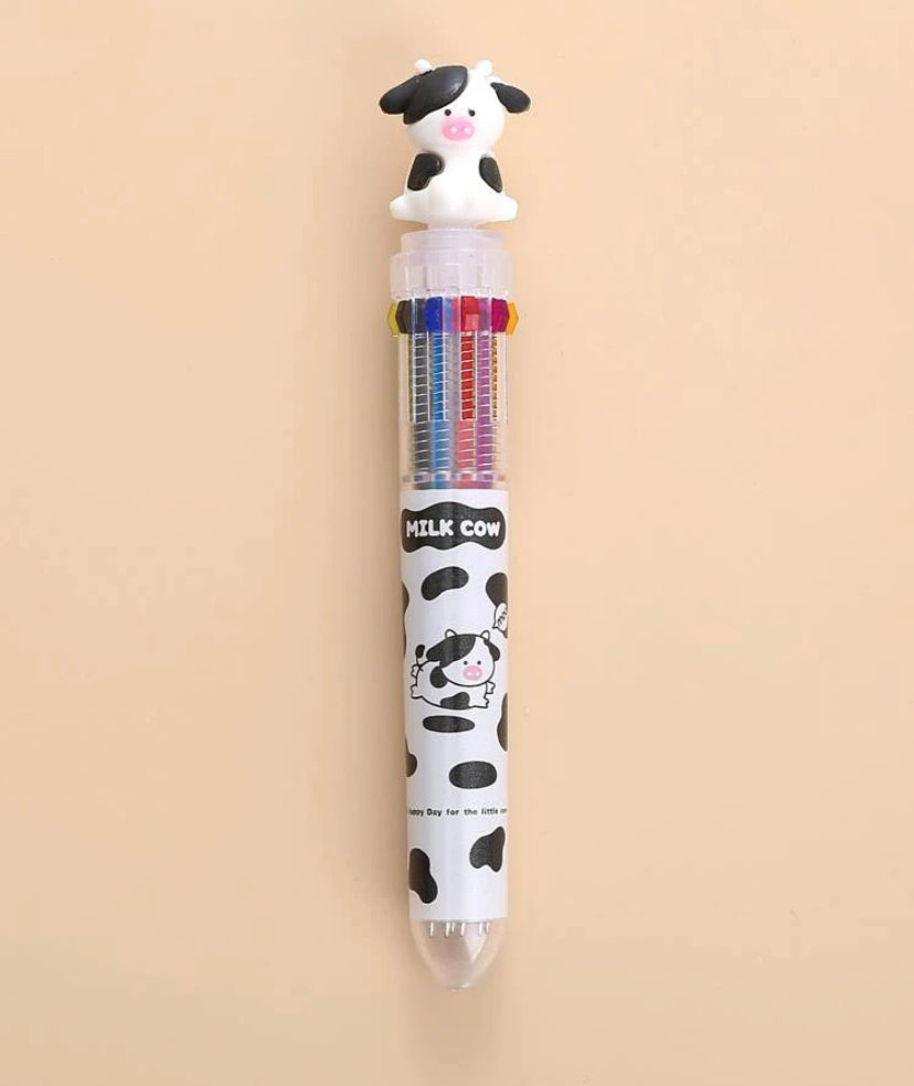 Multicolor Cow Print Ballpoint Pen