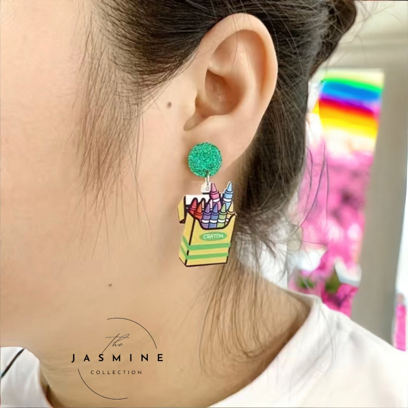 Crayon Earring Set