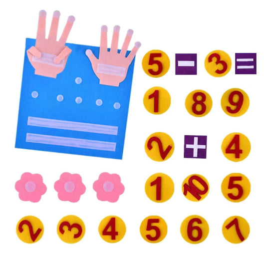 Learning Numbers Fingers Felt Board