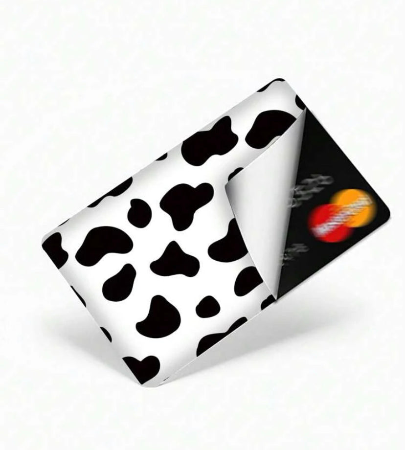 Cow Print Credit Card Sticker