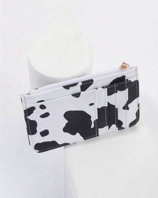 Cow Print Coin Purse Wallet