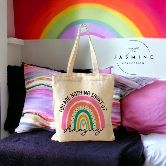 Teacher Rainbow Tote Bag