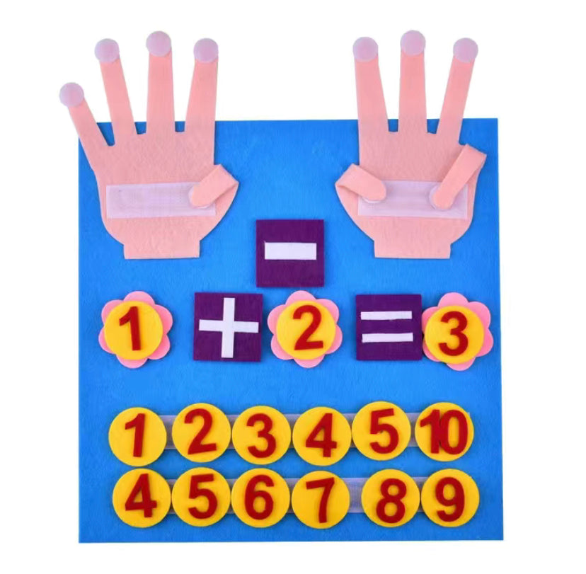 Learning Numbers Fingers Felt Board