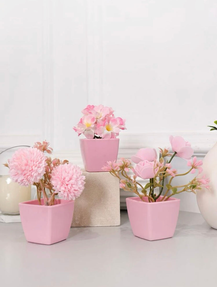 Pink Plant Collection • Artificial Plant Set