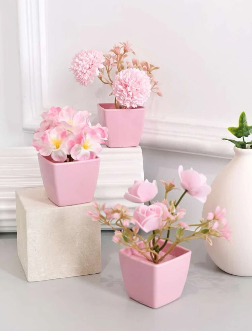 Pink Plant Collection • Artificial Plant Set