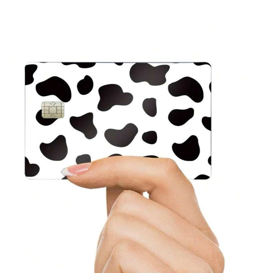 Cow Print Credit Card Sticker